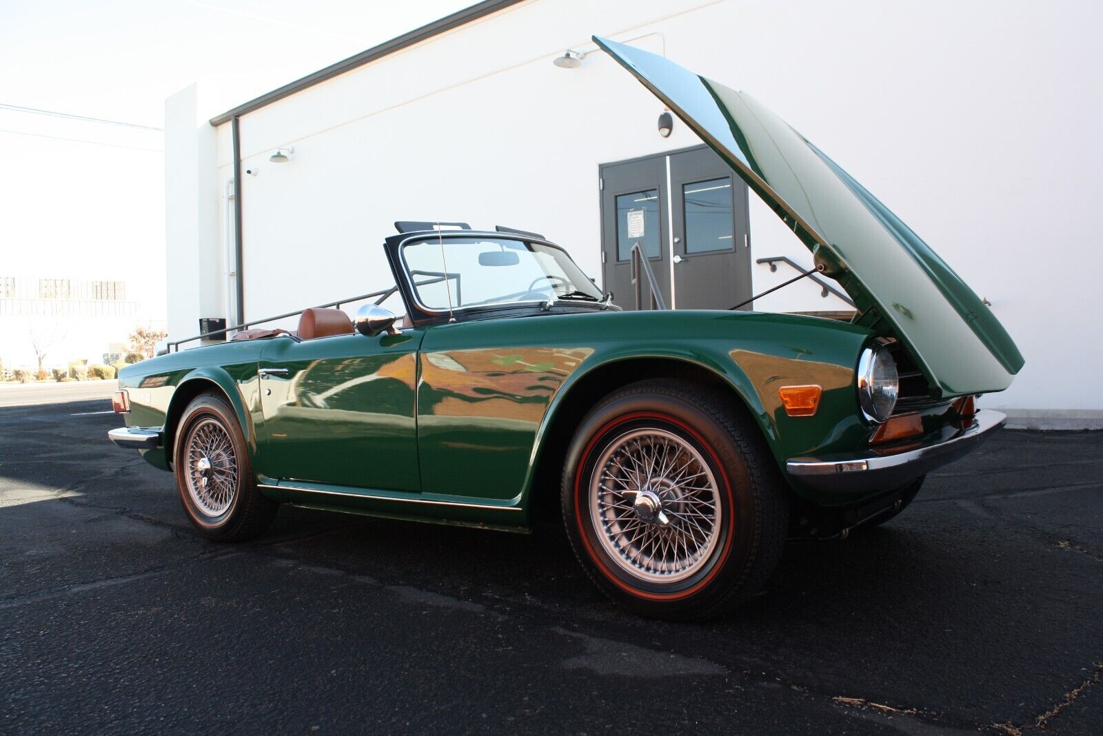 Triumph-TR-6-Cabriolet-1971-Green-Tan-91197-35