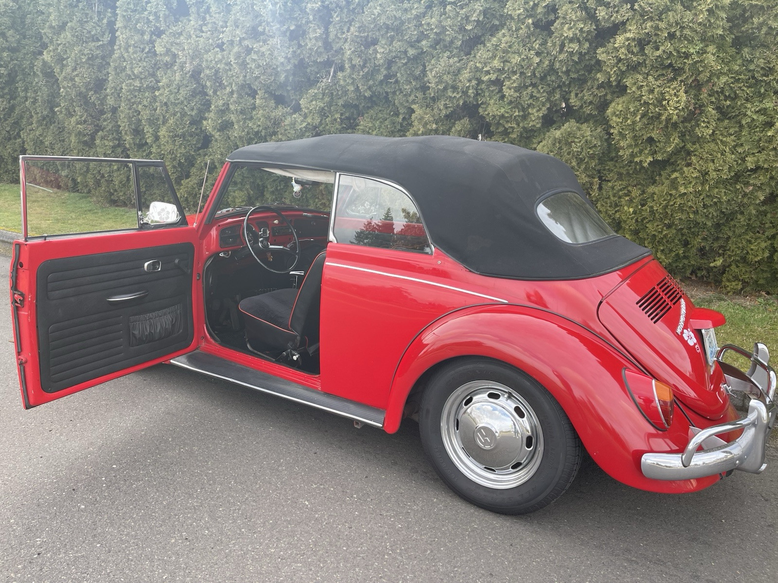 Volkswagen-Beetle-Classic-Cabriolet-1970-Red-Black-96561-2