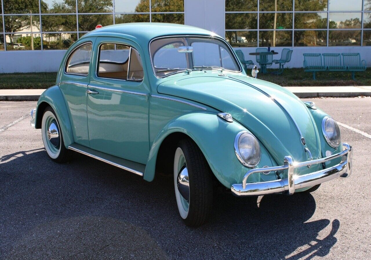 Volkswagen-Beetle-Classic-Coupe-1961-Turqouise-Tan-90907-3