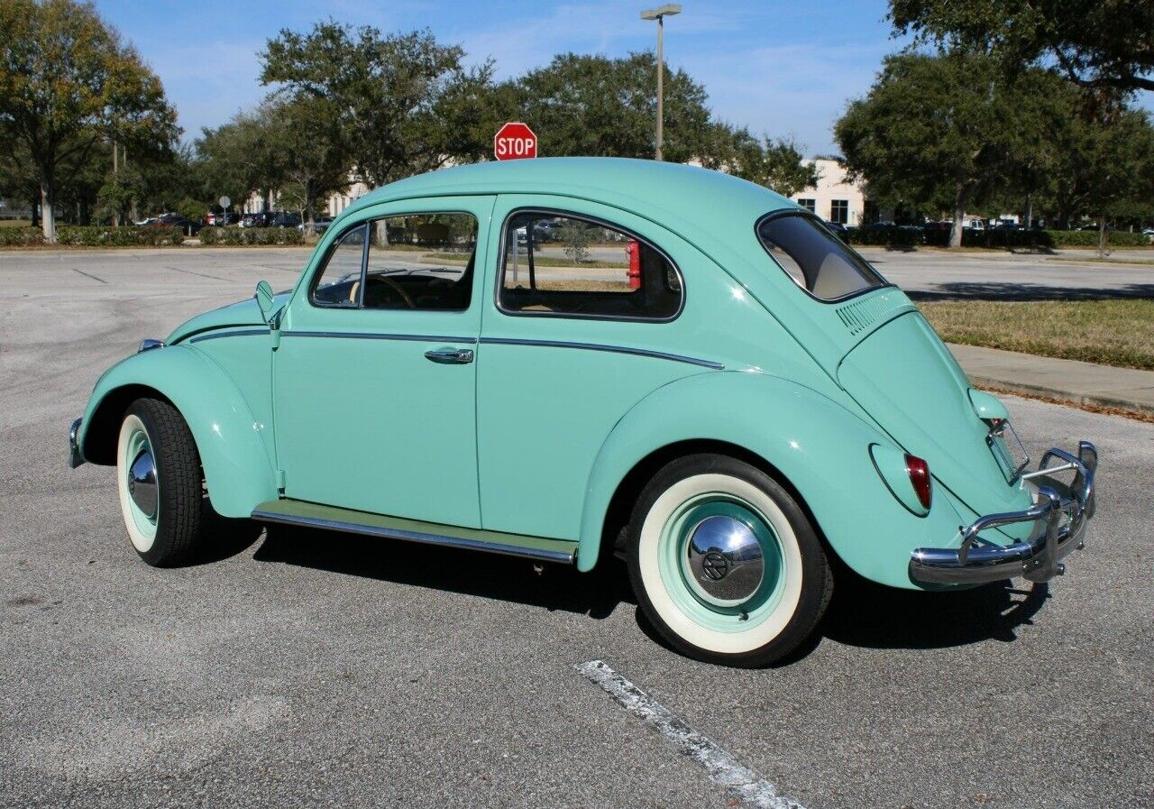 Volkswagen-Beetle-Classic-Coupe-1961-Turqouise-Tan-90907-5