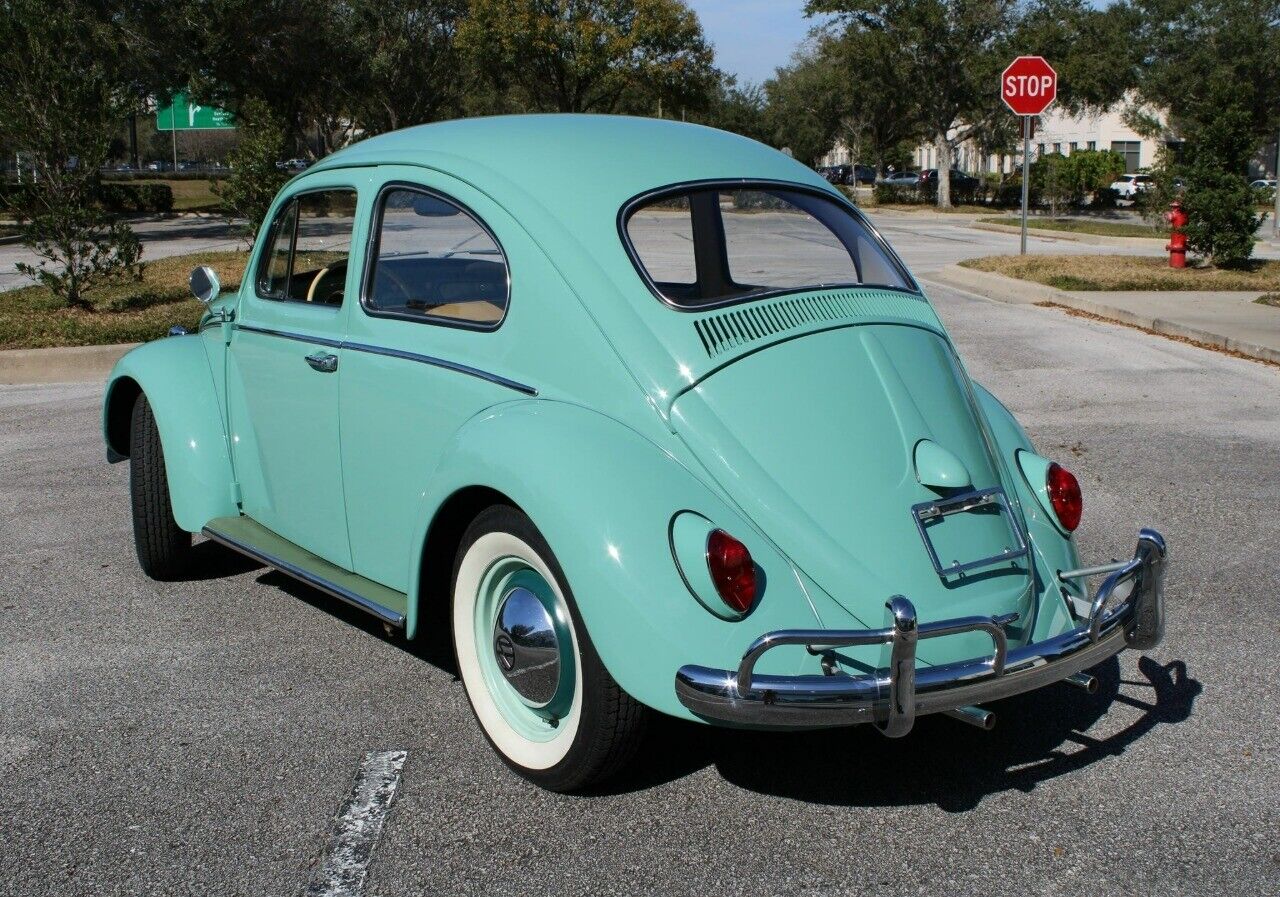 Volkswagen-Beetle-Classic-Coupe-1961-Turqouise-Tan-90907-6