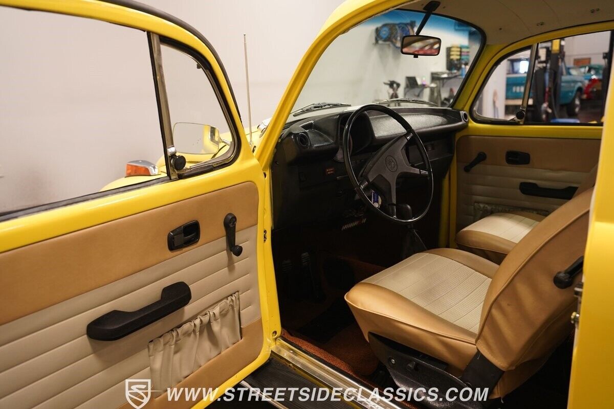 Volkswagen-Beetle-New-Coupe-1974-Yellow-Tan-88149-38