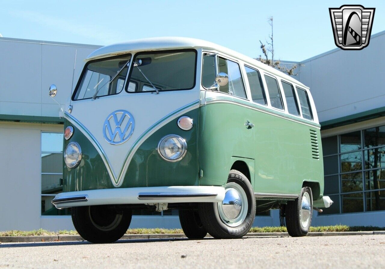 Volkswagen-BusVanagon-Cabriolet-1965-Green-Teal-1580-2