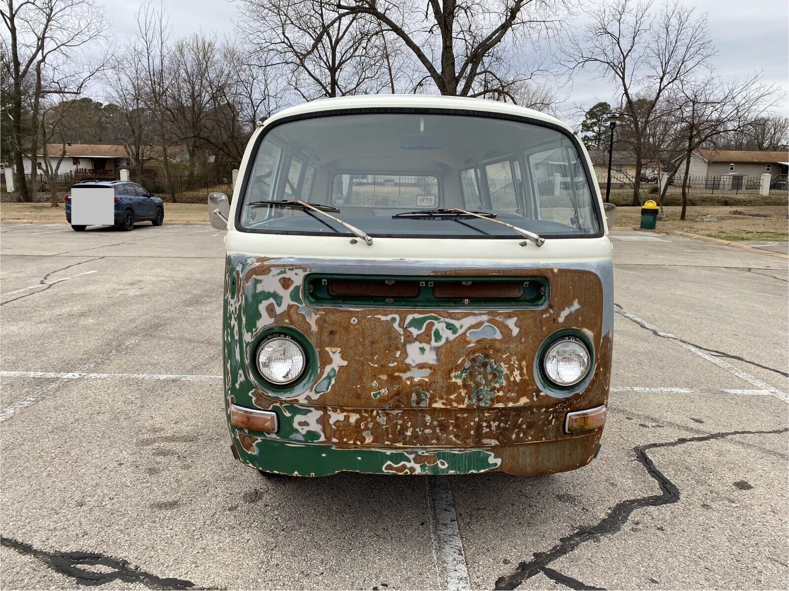 Volkswagen-BusVanagon-Van-1971-Green-White-192051-3