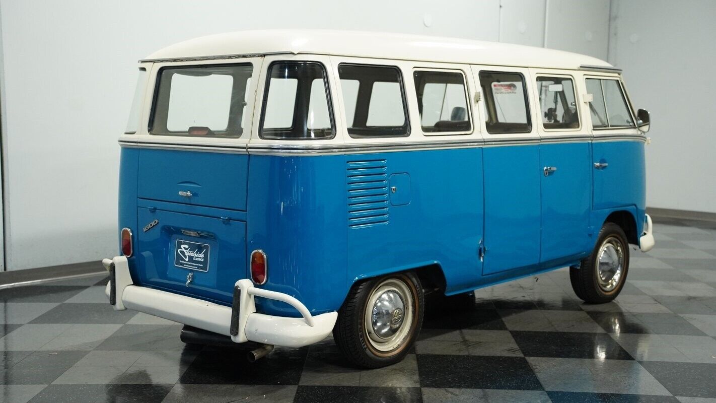 Volkswagen-BusVanagon-Van-1972-Blue-Black-38845-11