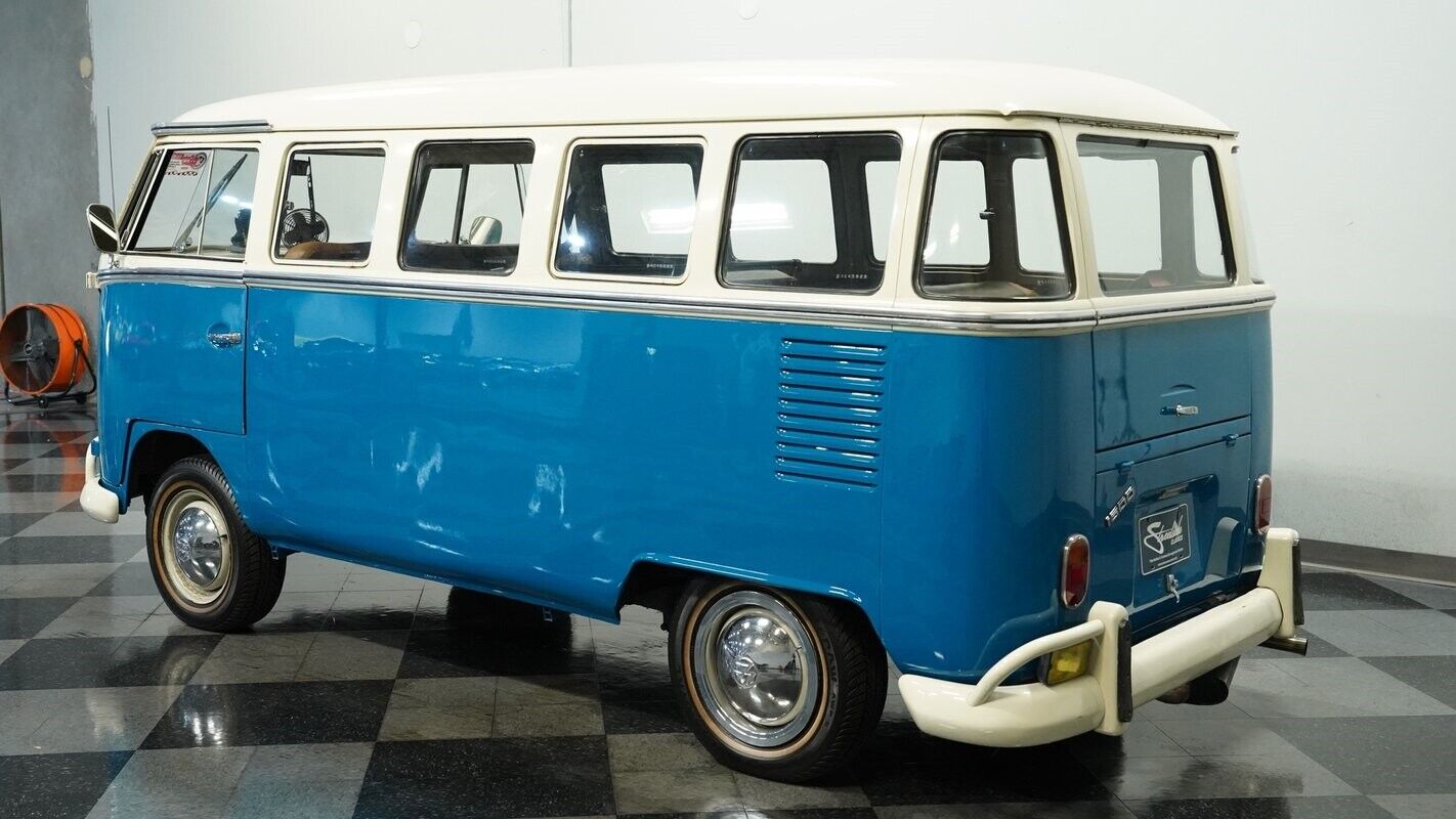 Volkswagen-BusVanagon-Van-1972-Blue-Black-38845-7