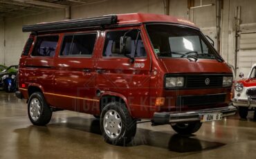 Volkswagen-BusVanagon-Van-1987-Burgundy-Tan-255628-11