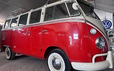 Volkswagen-T1-Samba-23-window-Van-1975-Red-Tan-80467-1