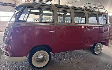 Volkswagen-T1-Samba-23-window-Van-1975-Red-Tan-80467-5