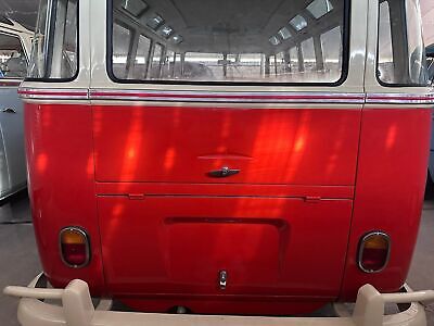 Volkswagen-T1-Samba-23-window-Van-1975-Red-Tan-80467-7