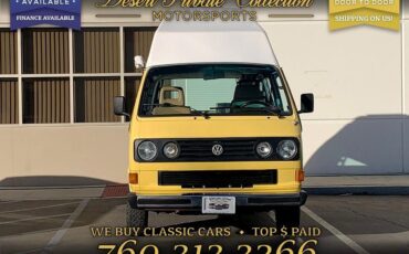 Volkswagen-VanagonCampmobile-Van-1984-Yellow-Tan-114476-1