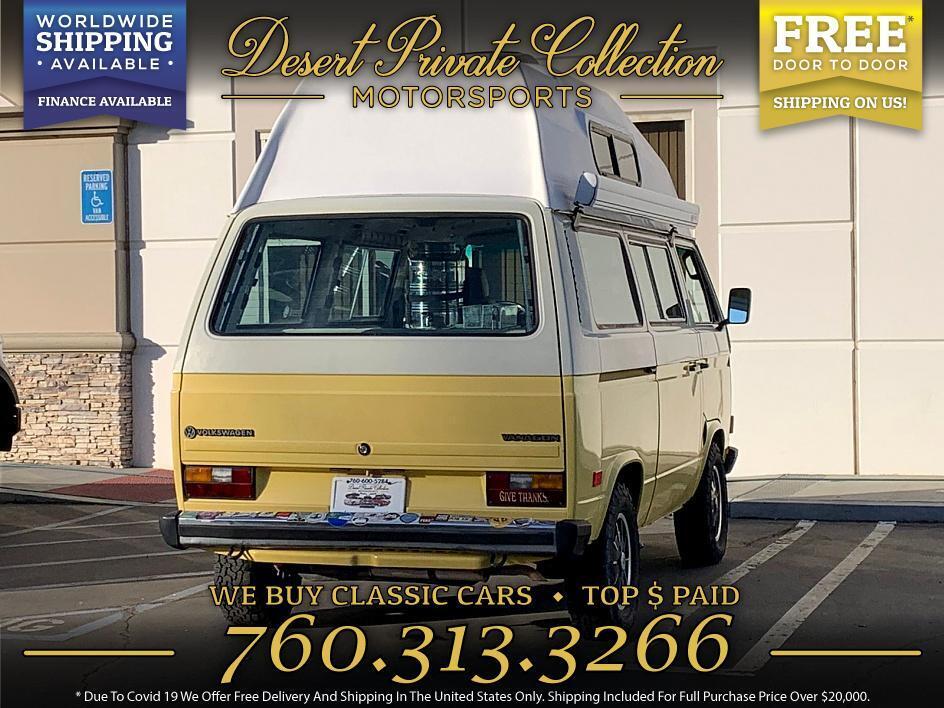 Volkswagen-VanagonCampmobile-Van-1984-Yellow-Tan-114476-5