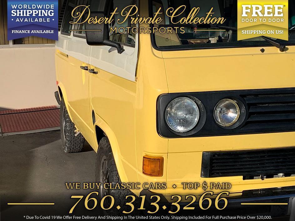 Volkswagen-VanagonCampmobile-Van-1984-Yellow-Tan-114476-6