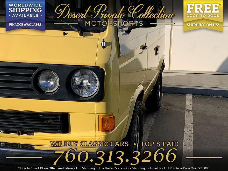 Volkswagen-VanagonCampmobile-Van-1984-Yellow-Tan-114476-7