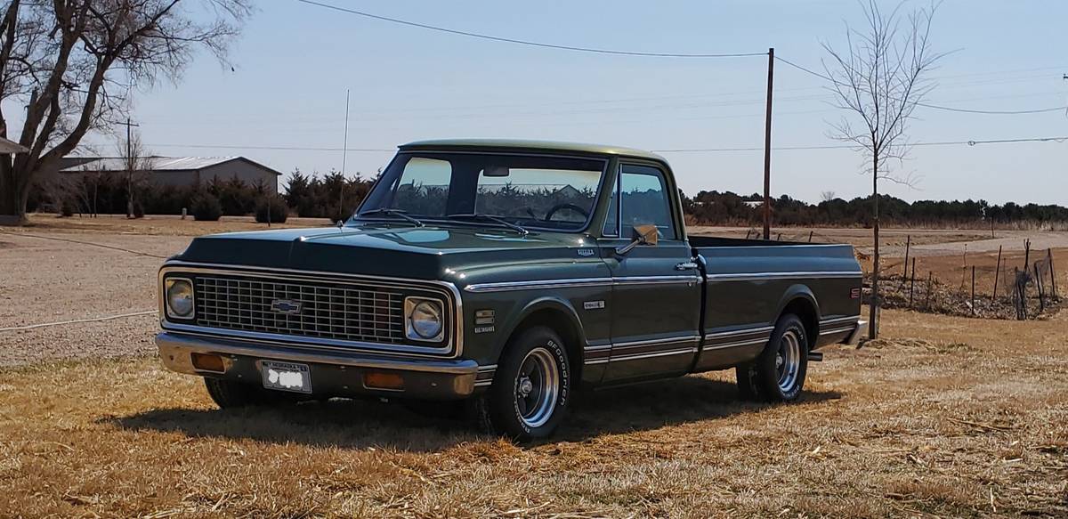 Chevrolet-C10-pickup-1971-green-46669