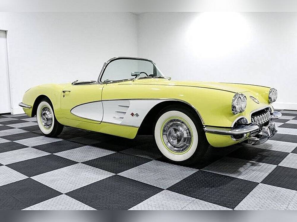 Chevrolet-Corvette-1958-yellow-107116