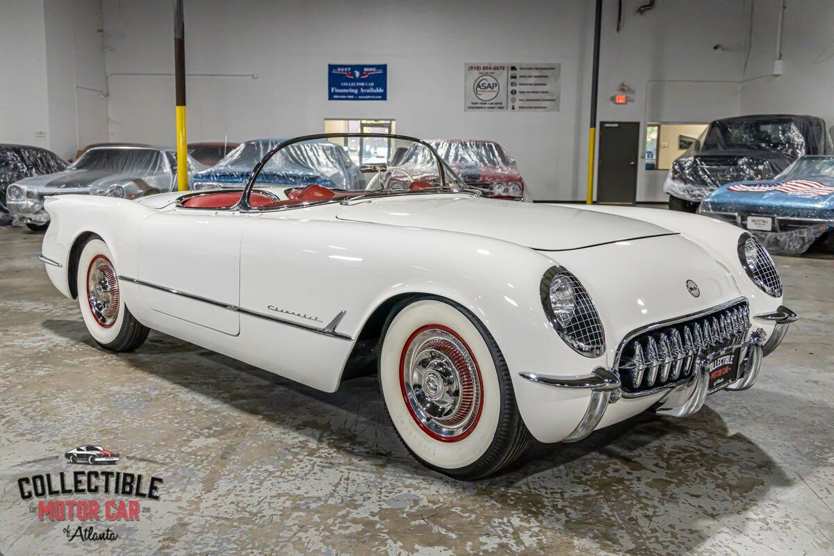 Chevrolet-Corvette-Cabriolet-1954-White-Red-133683-13