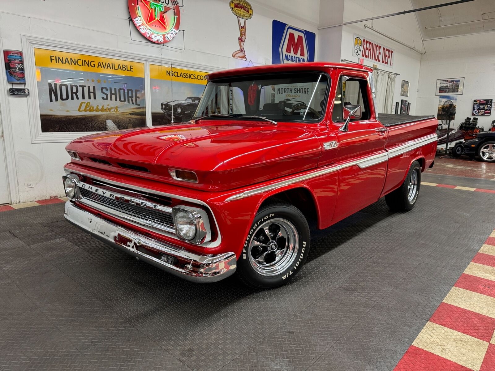 Chevrolet-Other-Pickups-1965-Red-Gray-916-1