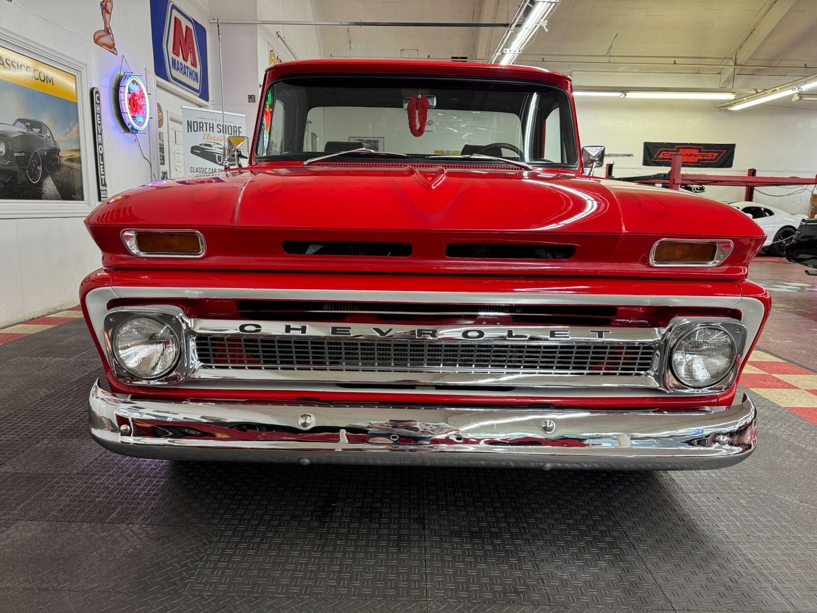 Chevrolet-Other-Pickups-1965-Red-Gray-916-4