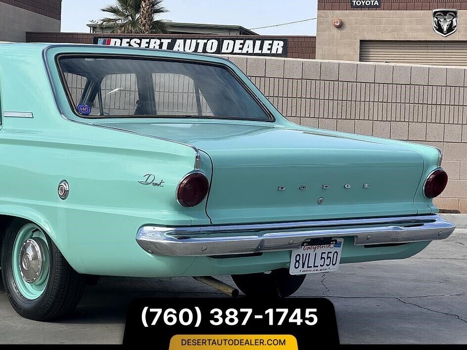 Dodge-Dart-32000-MILES-Berline-1963-Teal-Gray-51499-10