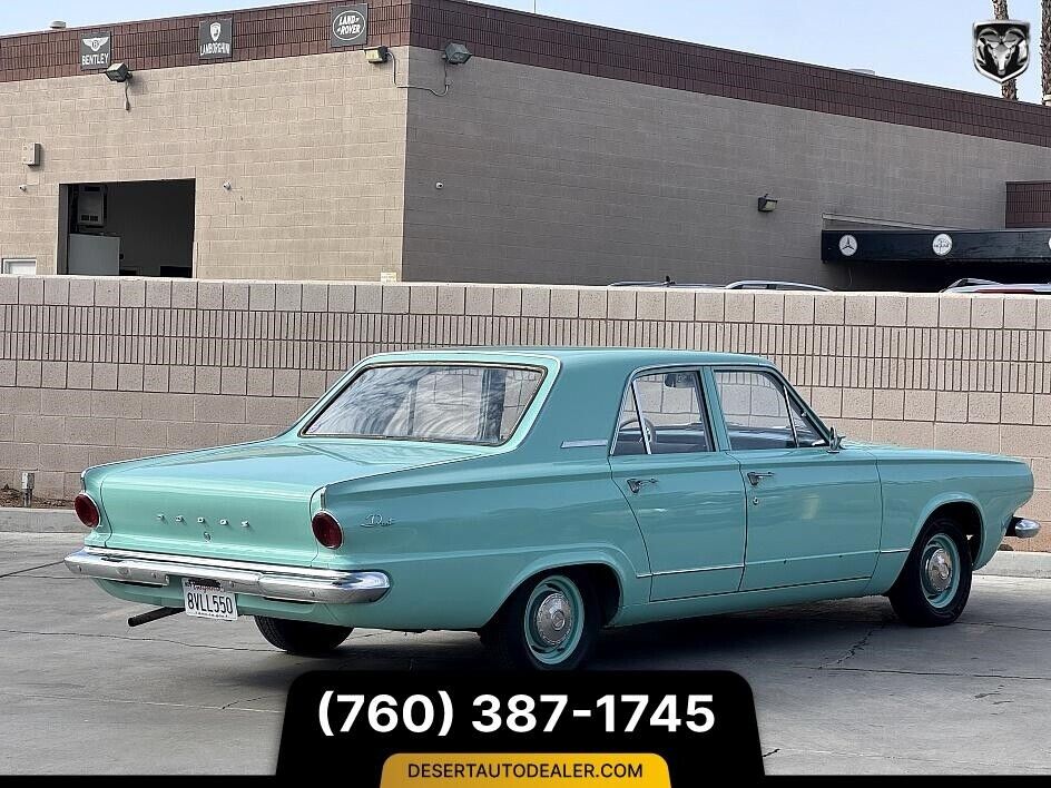 Dodge-Dart-32000-MILES-Berline-1963-Teal-Gray-51499-3