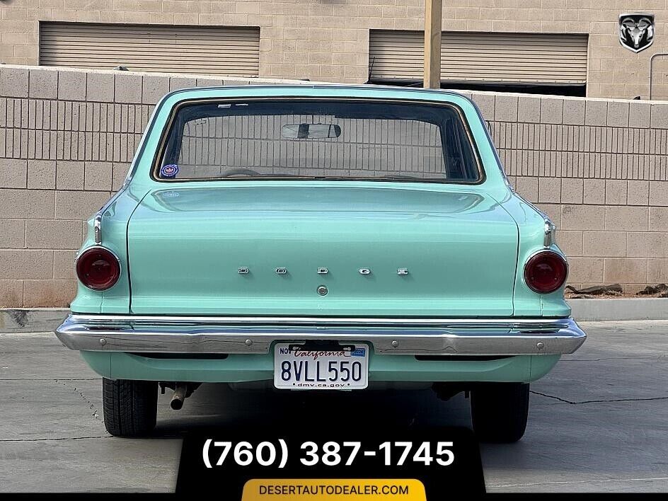 Dodge-Dart-32000-MILES-Berline-1963-Teal-Gray-51499-7