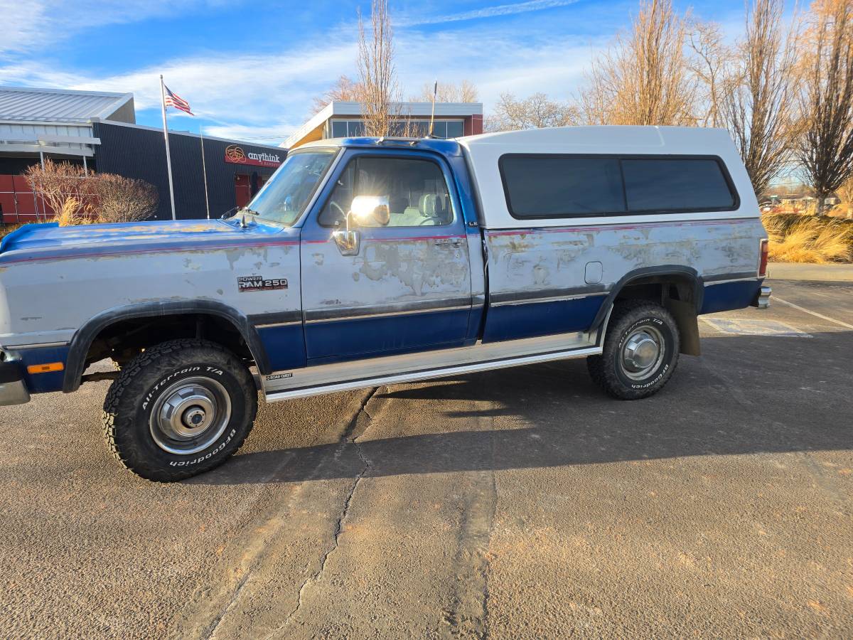 Dodge-Ram-pickup-2500-diesel-1993-blue-83686