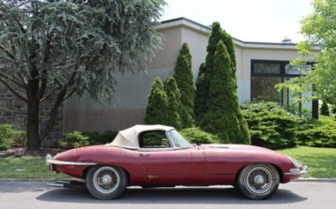 Jaguar-XK-Cabriolet-1969-Burgundy-Black-0-2