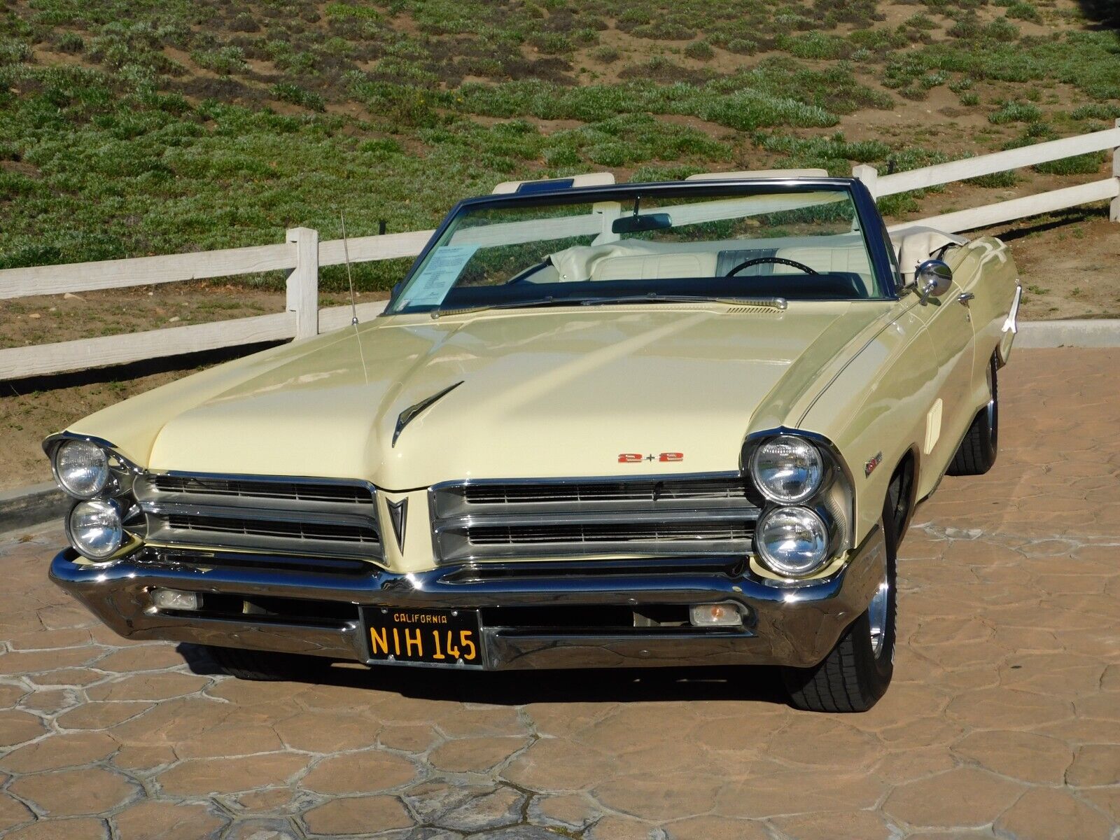 Pontiac-Catalina-Cabriolet-1965-Yellow-White-69202-13