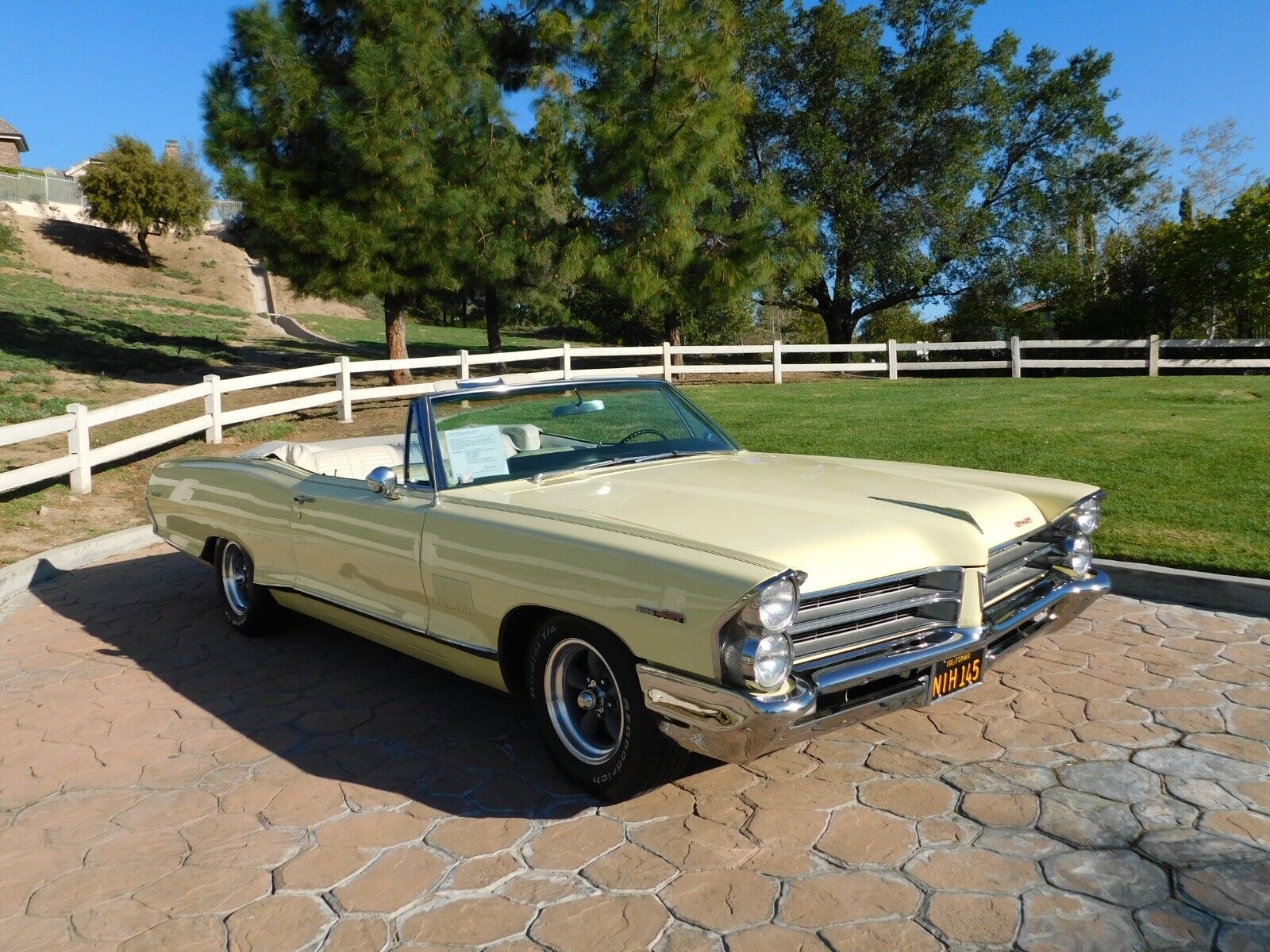 Pontiac-Catalina-Cabriolet-1965-Yellow-White-69202-29