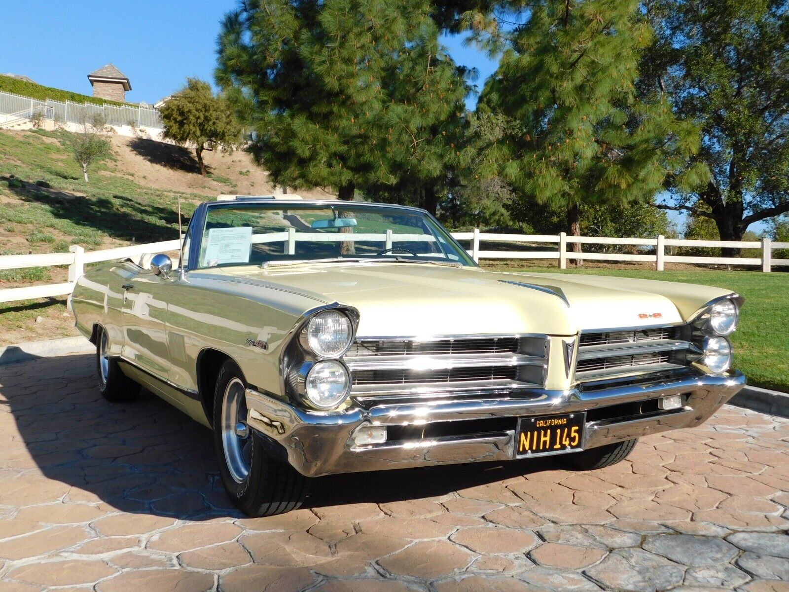 Pontiac-Catalina-Cabriolet-1965-Yellow-White-69202-5